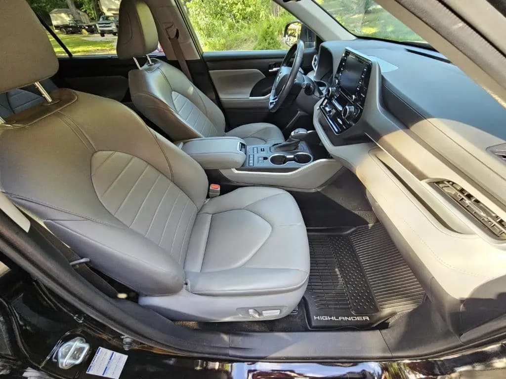 A professionally detailed car interior